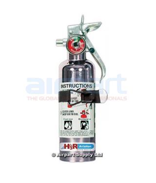 A344TC Fire Extinguisher, Chrome, Halon 1211, 2.3lbs