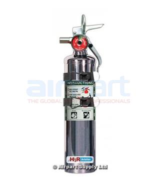 C352TSC Fire Extinguisher, Chrome, Halon 1211, 4.9lbs