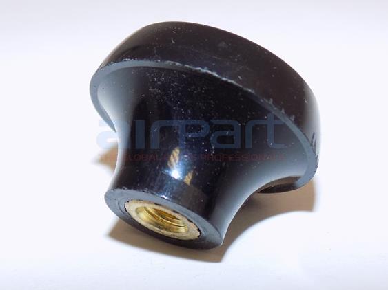 471-084 Knob Blk W/10-32 Brass Ins