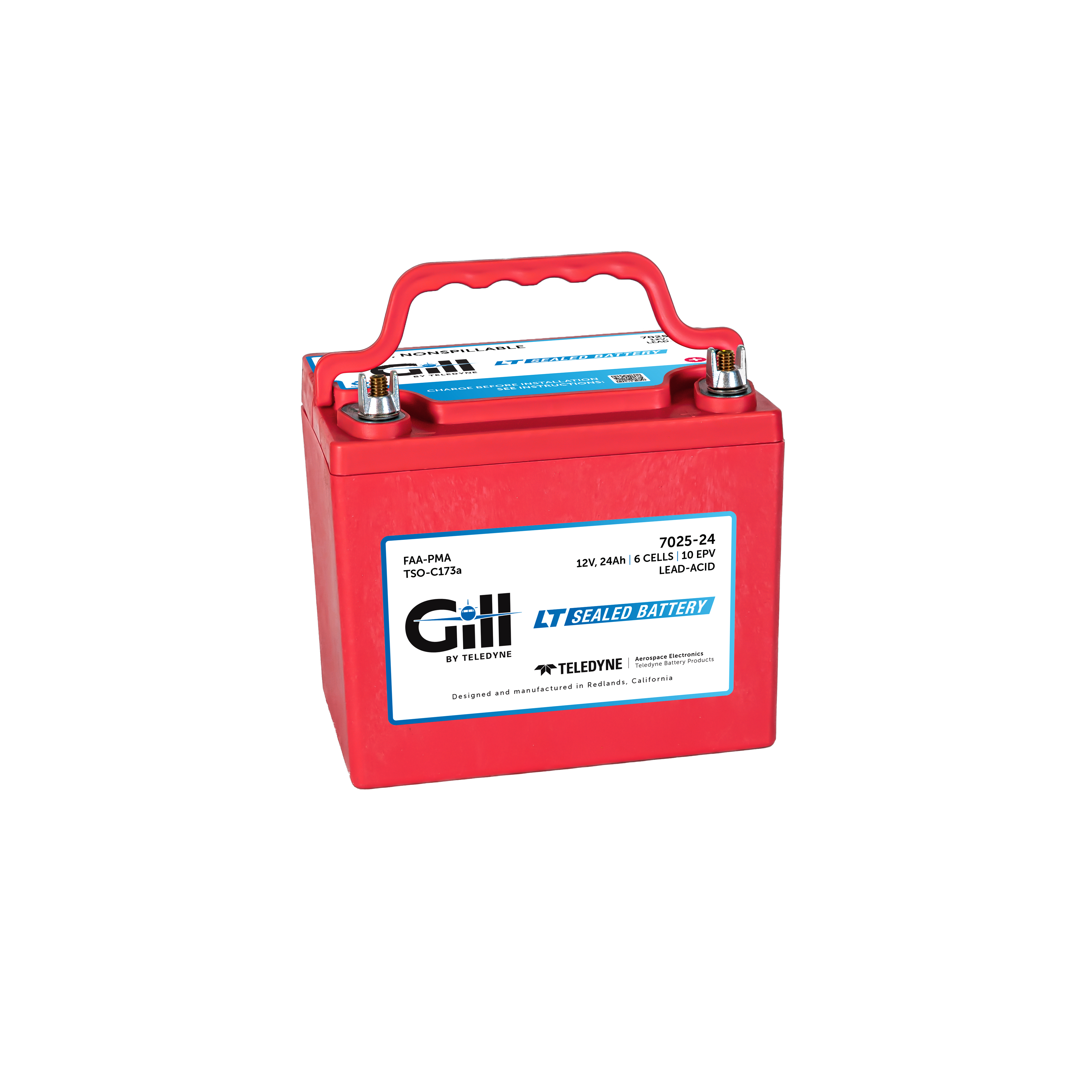 7025-24 12v Super Capacity LT Sealed Battery