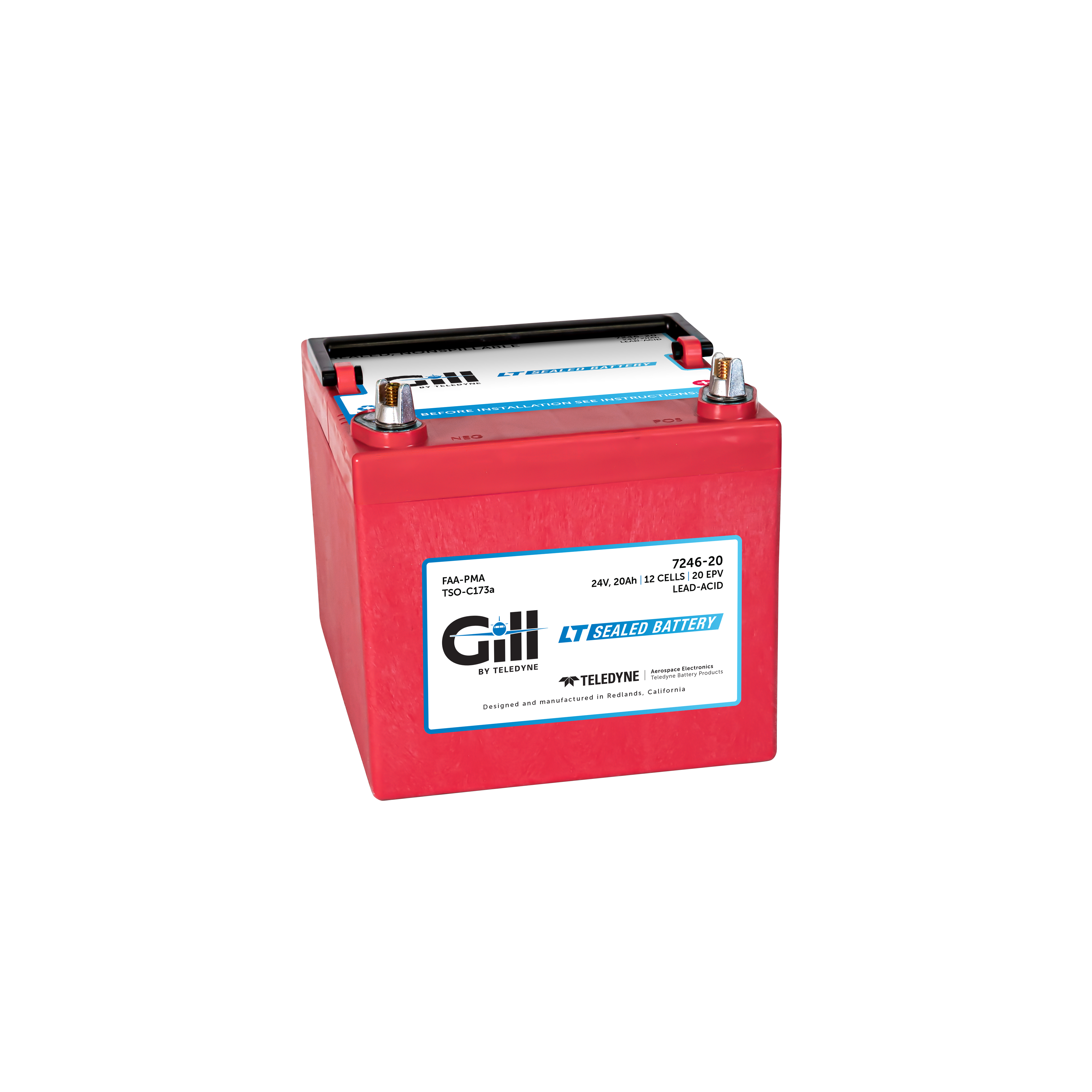 7246-20 LT Series Sealed Battery 24v