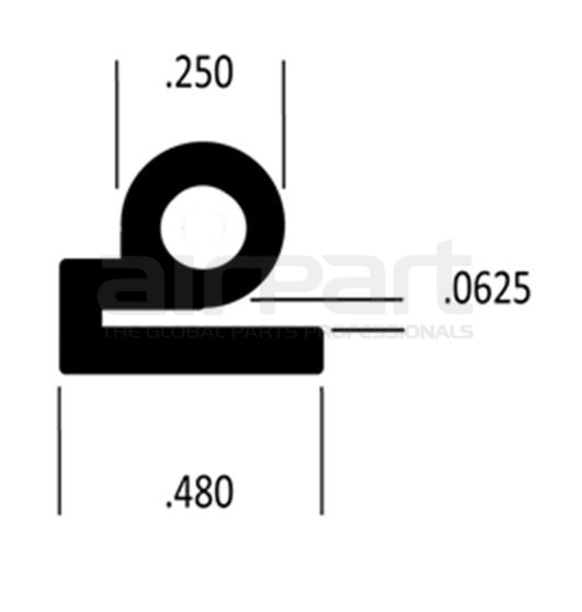 BA-1055-1 Interior Seal (Per Ft)