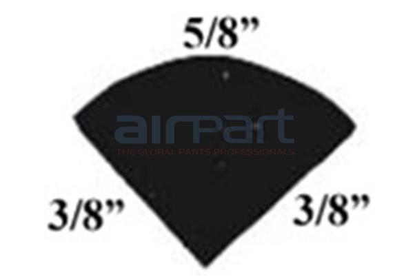 BA-19100 Quarter Round Door Seal (Per Ft)