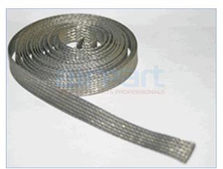 BA-8-B 1/2In Braid Ground Strap (Per Ft)