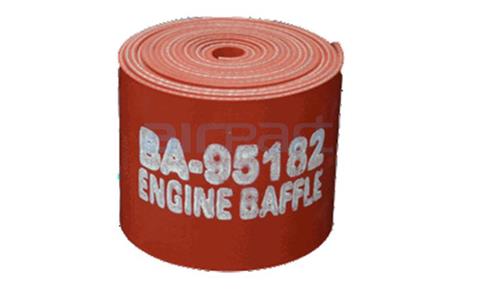 BA-95182-1-2 3/32x2x9 Silicone Engine Baffle Red (Roll)