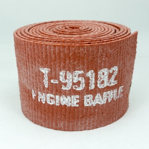 T-95182-3 1/8x3x9 Silicone Engine Baffle Red Roll